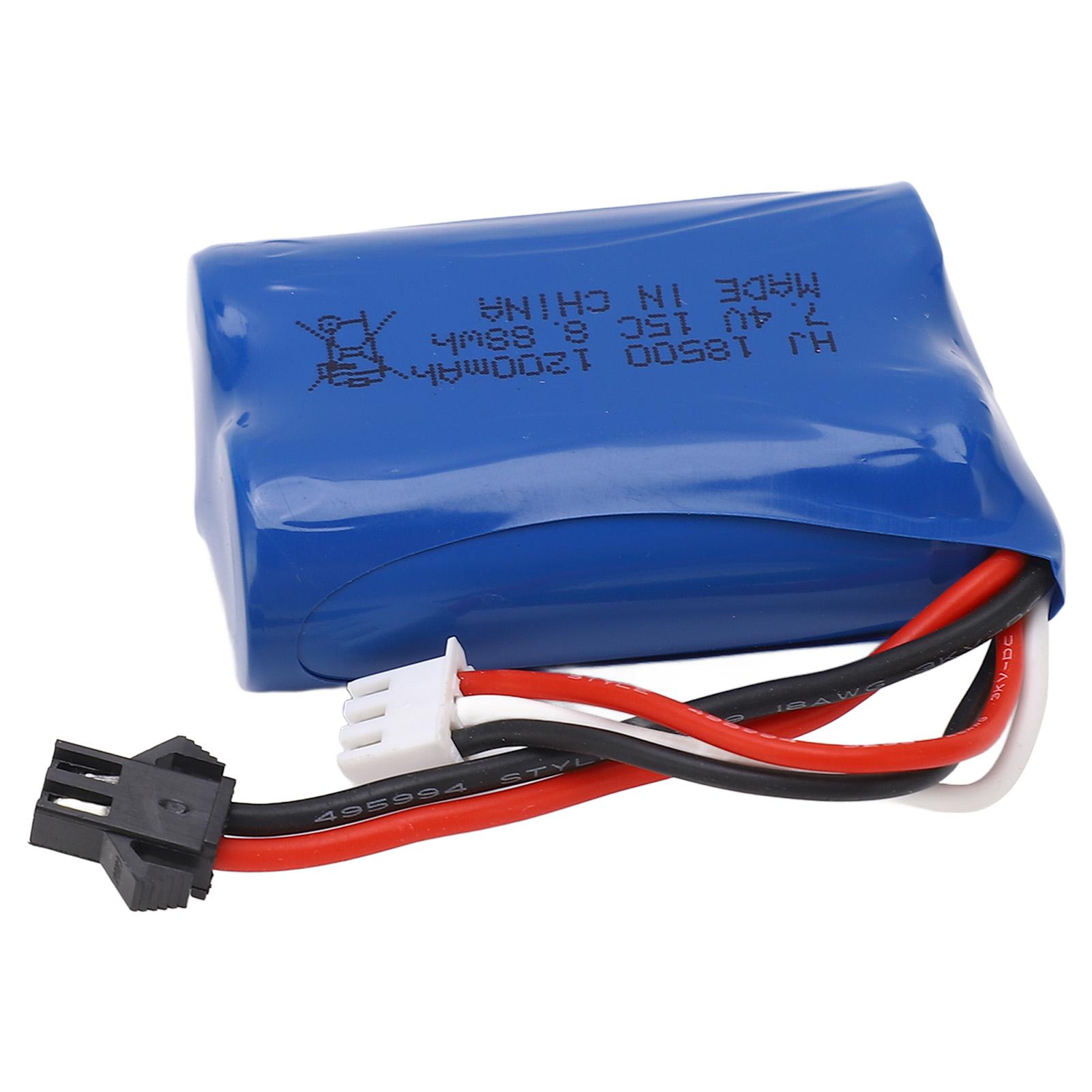 7.4V 1200mAh RC LiPo Battery 8.88Wh Remote Control Car Lithium Battery With SM 2P Plug for RC Crawler Cars
7.4V 1200mAh RC LiPo Battery 8.88Wh Remote Control Car Lithium Battery With SM 2P Plug for RC Crawler Cars