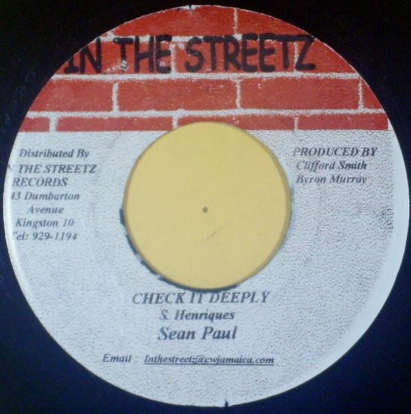 7inch Record SEAN PAUL - Check It Deeply NONE In The Streetz Jamaica Reggae, Ska & Dub Used
7inch Record SEAN PAUL - Check It Deeply NONE In The Streetz Jamaica Reggae, Ska & Dub Used