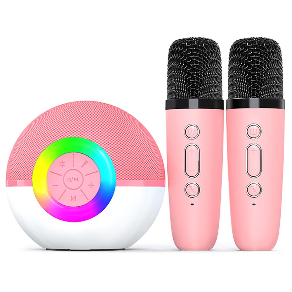 T97 Kids K Song Bluetooth-compatible Speaker with Dual Wireless Microphone Family Party Singing Song Device Pink
T97 Kids K Song Bluetooth-compatible Speaker with Dual Wireless Microphone Family Party Singing Song Device Pink