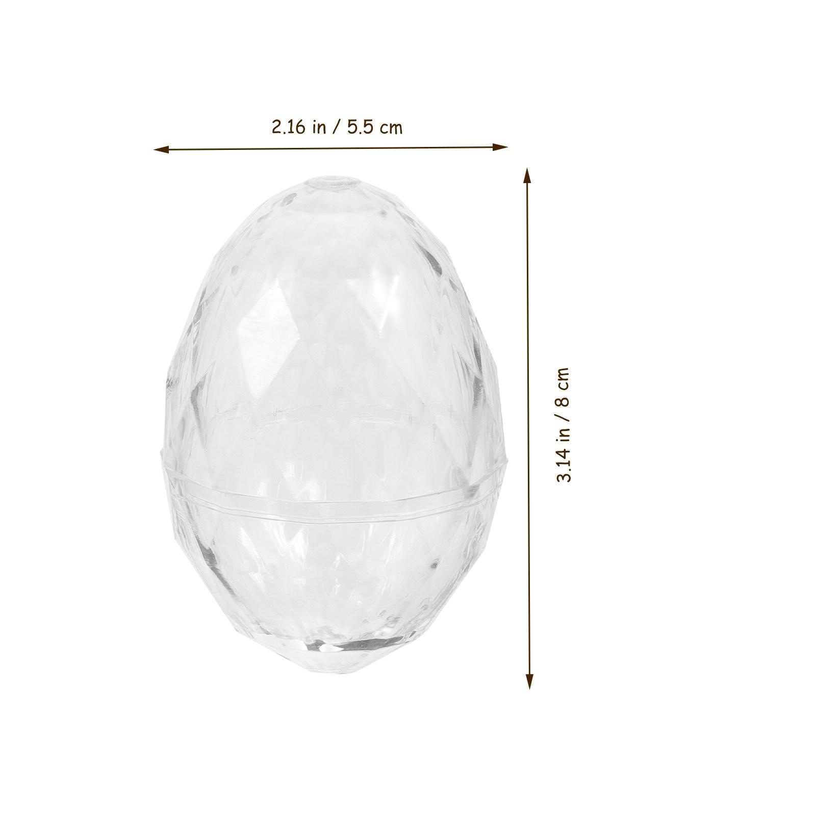 12Pcs Clear Fillable Egg Shaped Plastic Ornament Balls for DIY Crafts Candy Packaging Wedding Party Decor Valentine s Day other
12Pcs Clear Fillable Egg Shaped Plastic Ornament Balls for DIY Crafts Candy Packaging Wedding Party Decor Valentine s Day other