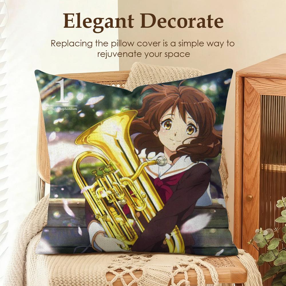 HHibike EEuphoniumS Cushion Cover Natural Linen Organic Fabric DoubleSided Printing Sofa Home Decor Gift Pillow Case 30x30cm
HHibike EEuphoniumS Cushion Cover Natural Linen Organic Fabric DoubleSided Printing Sofa Home Decor Gift Pillow Case 30x30cm