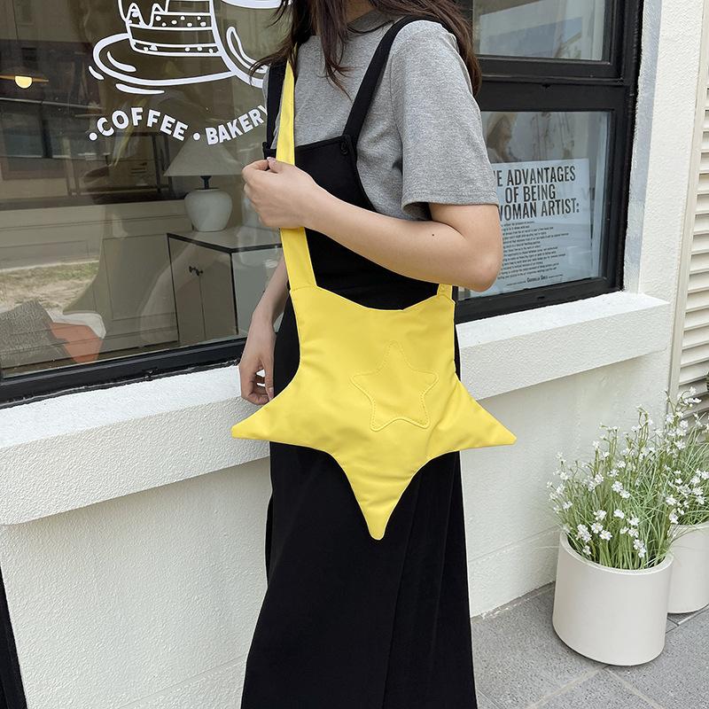 Niche design star canvas bag fashion crossbody shoulder cloth bag summer couple girlfriend bag solid color чорний
Niche design star canvas bag fashion crossbody shoulder cloth bag summer couple girlfriend bag solid color чорний