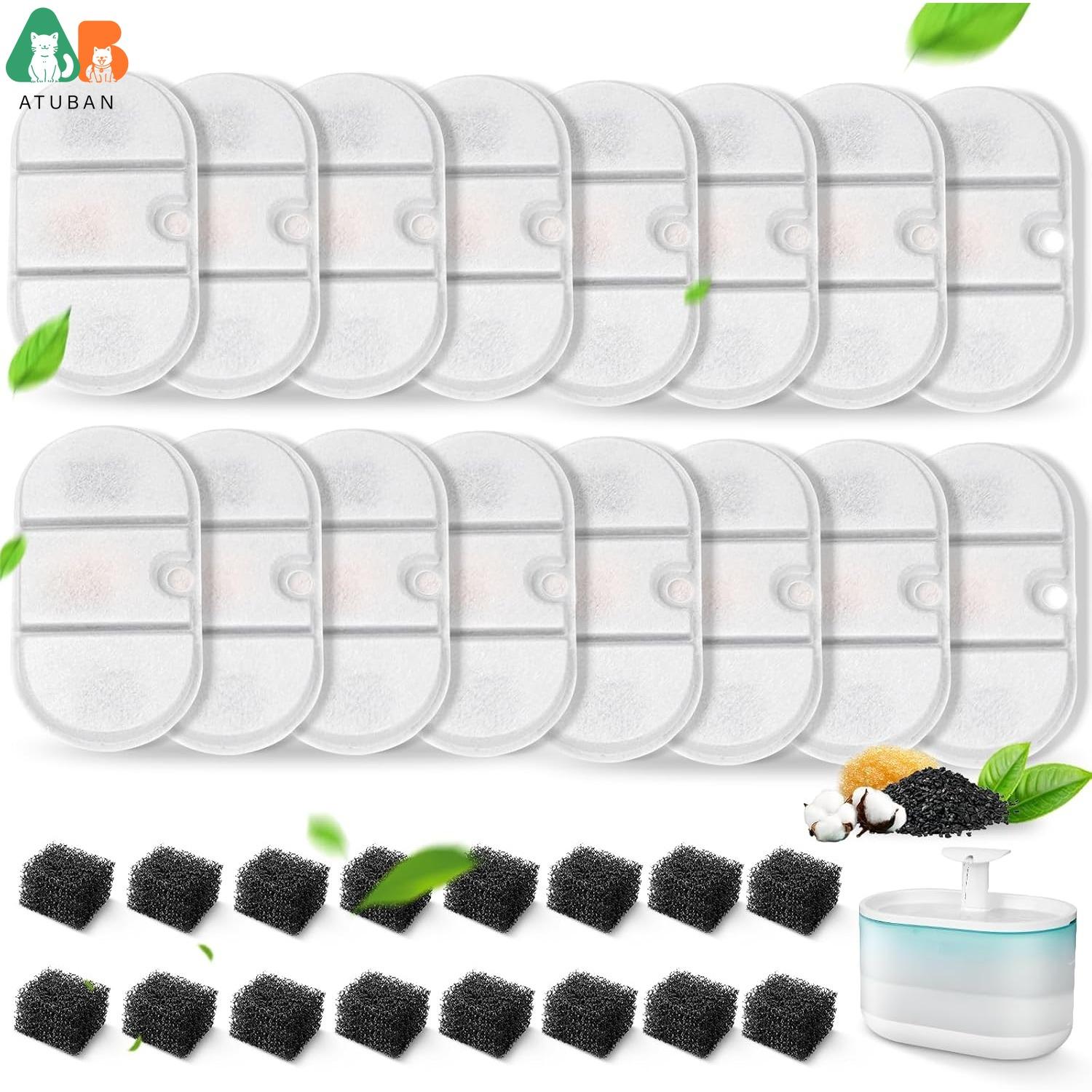 Запасні фільтри для фонтанчика для котів ATUBAN, сумісні з PETLIBRO Capsule Pet Fountain, 2,1 л, надтихий диспенсер, без BPA
Запасні фільтри для фонтанчика для котів ATUBAN, сумісні з PETLIBRO Capsule Pet Fountain, 2,1 л, надтихий диспенсер, без BPA