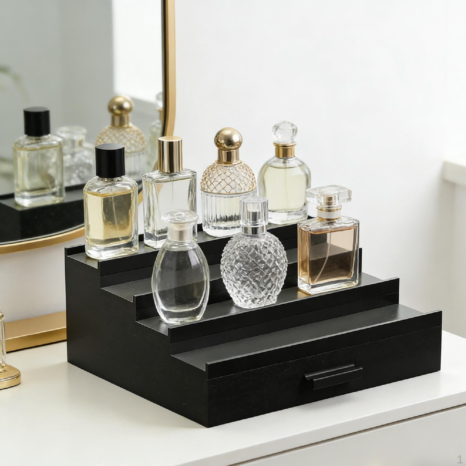 Elegant Perfume Stand – Ideal Gift! Storage Shelf for Fragrances, Cosmetics And Watches. black
Elegant Perfume Stand – Ideal Gift! Storage Shelf for Fragrances, Cosmetics And Watches. black