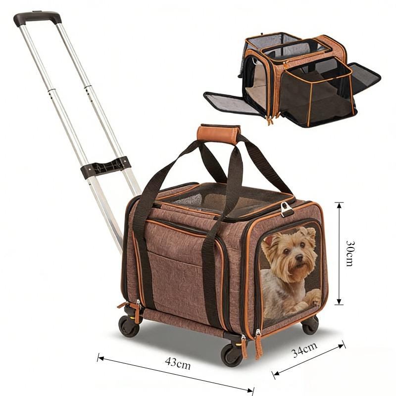 Large Capacity Expansion Cat Dog Bag Pet Trolley Case Portable Foldable Cat Carriers Bags Outdoor Travel Double Shoulder Pet Bag коричневий
Large Capacity Expansion Cat Dog Bag Pet Trolley Case Portable Foldable Cat Carriers Bags Outdoor Travel Double Shoulder Pet Bag коричневий