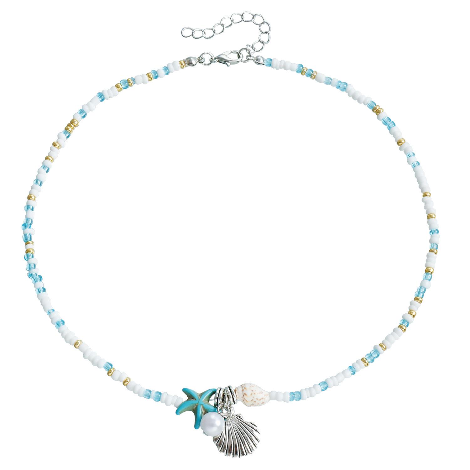Bohemian starfish necklace ins wind creative conch beaded shell collarbone chain European and American personality neck chain ins
Bohemian starfish necklace ins wind creative conch beaded shell collarbone chain European and American personality neck chain ins