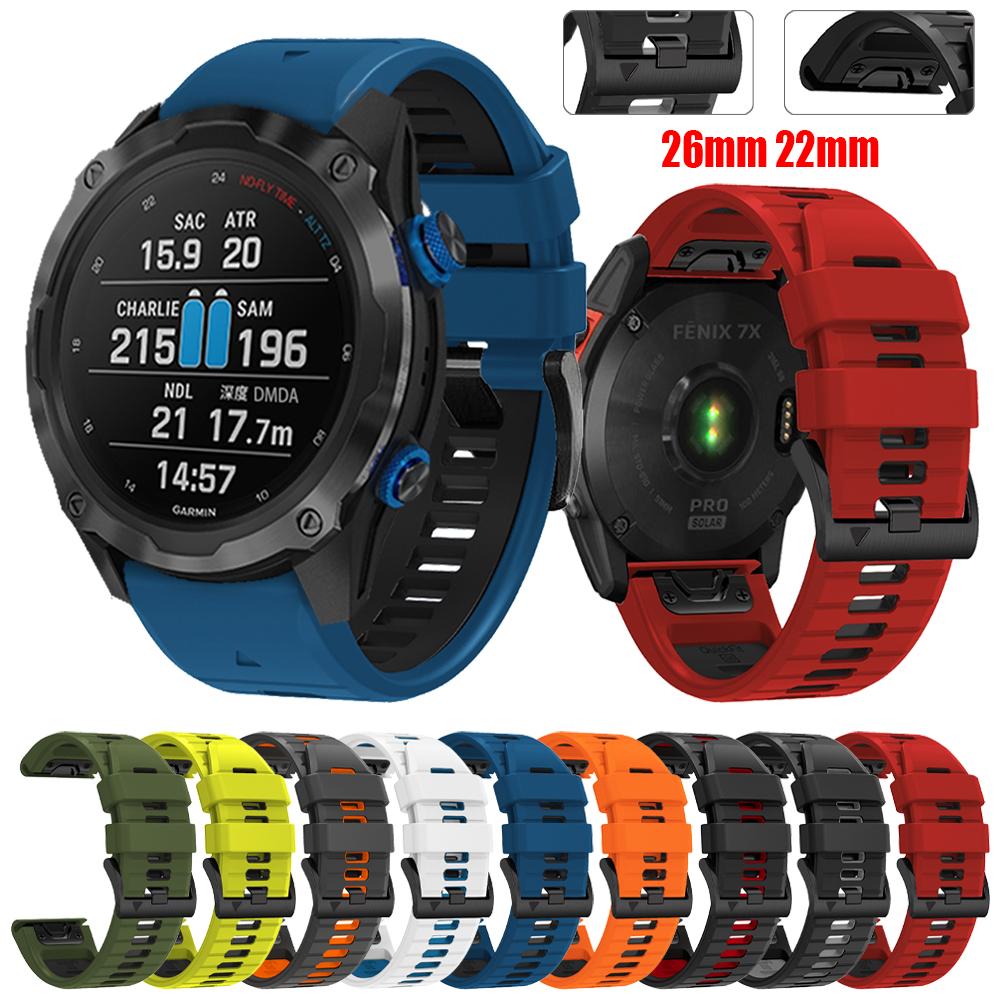 Ремешок для часов Charm Quickfit 22 26 мм для Garmin Descent Enduro 2 Mk2/Mk2i/Mk1/Epix Pro G1 D2 Band, мягкий силиконовый ремешок для часов для спорта на открытом воздухе For Descent Mk2 Mk2i
Ремешок для часов Charm Quickfit 22 26 мм для Garmin Descent Enduro 2 Mk2/Mk2i/Mk1/Epix Pro G1 D2 Band, мягкий силиконовый ремешок для часов для спорта на открытом воздухе For Descent Mk2 Mk2i