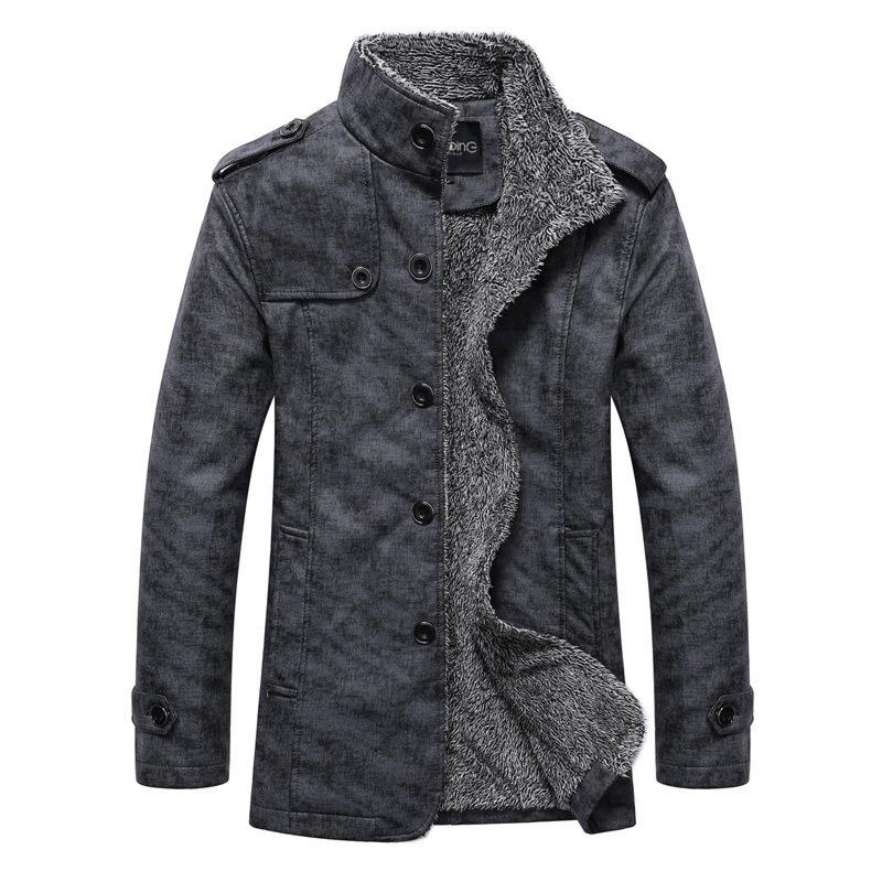 Fashionable Men Jacket Warm Solid Color Faux Leather Long Sleeve Men Coat Winter Jacket Cardigan XXXXL сірий
Fashionable Men Jacket Warm Solid Color Faux Leather Long Sleeve Men Coat Winter Jacket Cardigan XXXXL сірий