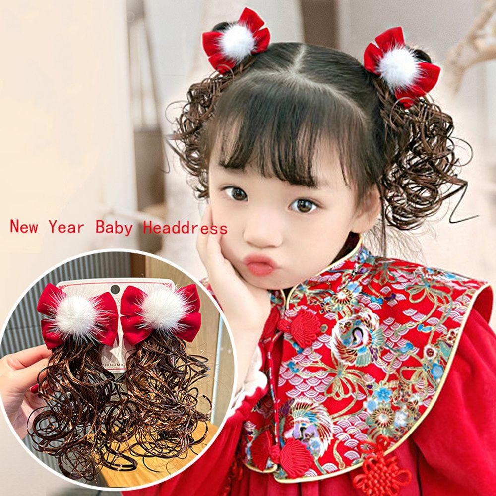 Hair Accessories Velvet New Year Headdress Baby Wig Hairpin Bow Hairclip Child Hair Accessories
Hair Accessories Velvet New Year Headdress Baby Wig Hairpin Bow Hairclip Child Hair Accessories