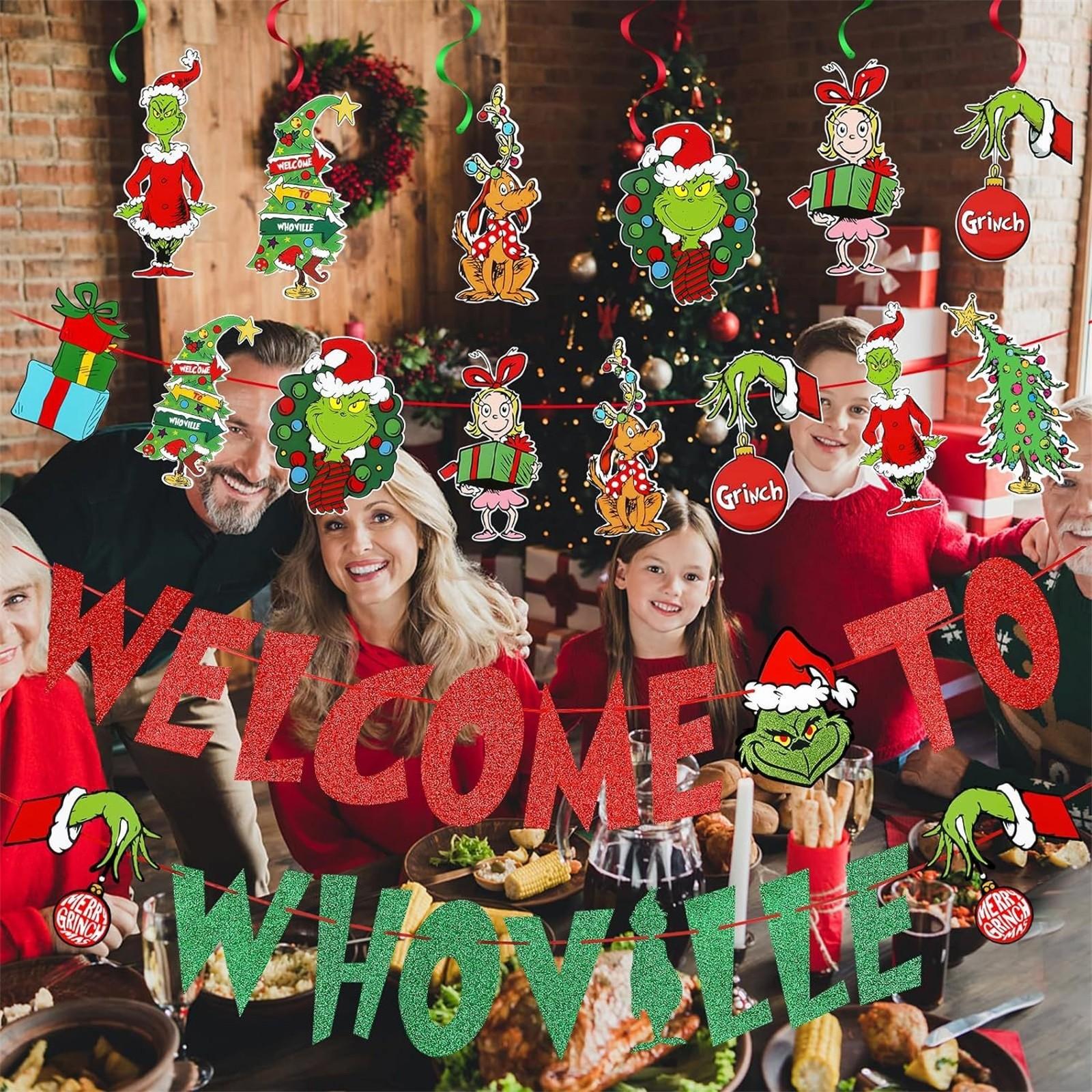 9PC Christmas Decorations Welcome To The Christmas Decorations Party Supplies Christmas Grieen Party Decorations
9PC Christmas Decorations Welcome To The Christmas Decorations Party Supplies Christmas Grieen Party Decorations