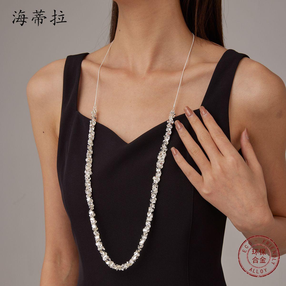 New floral fashion alloy necklace niche temperament silver-plated versatile women s collarbone
New floral fashion alloy necklace niche temperament silver-plated versatile women s collarbone