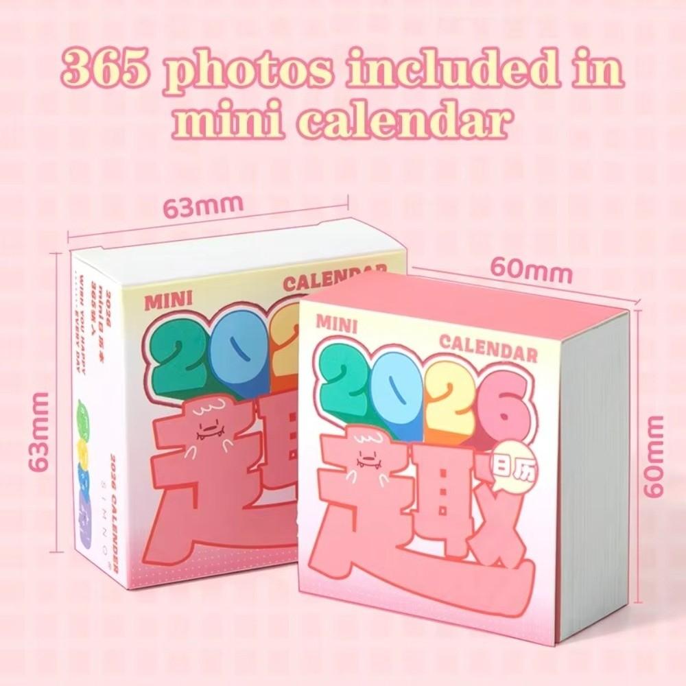 Creative Cartoon 2026 Desk Calendar Waterproof Hand-Teared Mini Calendar Lightweight To Do List Daily Planner Desktop Ornament
Creative Cartoon 2026 Desk Calendar Waterproof Hand-Teared Mini Calendar Lightweight To Do List Daily Planner Desktop Ornament