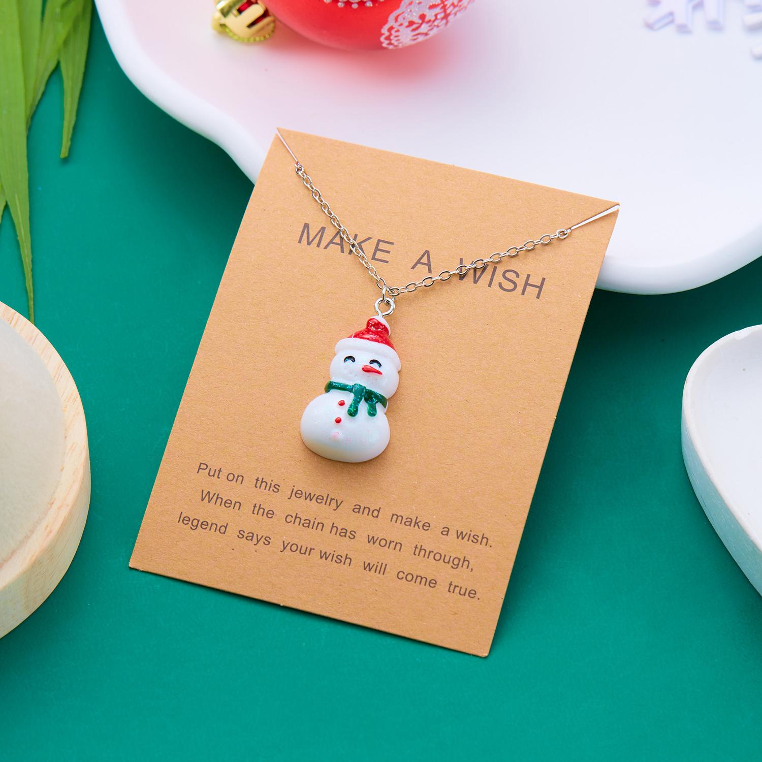 New Trendy Christmas Necklace for Women Girls Resin Cartoon Santa Claus Snowman Xmas Tree Pendant Clavicle Choker Party Gifts
New Trendy Christmas Necklace for Women Girls Resin Cartoon Santa Claus Snowman Xmas Tree Pendant Clavicle Choker Party Gifts