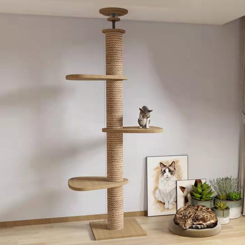 Solid Wood Cat Tree Condo: Space-Saving Capsule Villa for Large Cats with Toys
Solid Wood Cat Tree Condo: Space-Saving Capsule Villa for Large Cats with Toys