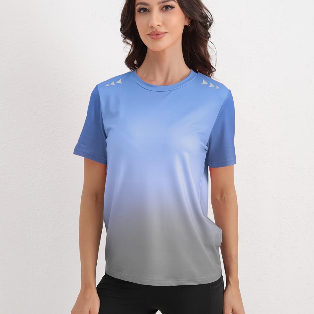 Gradient color women s casual sports T-shirt 5XL
Gradient color women s casual sports T-shirt 5XL