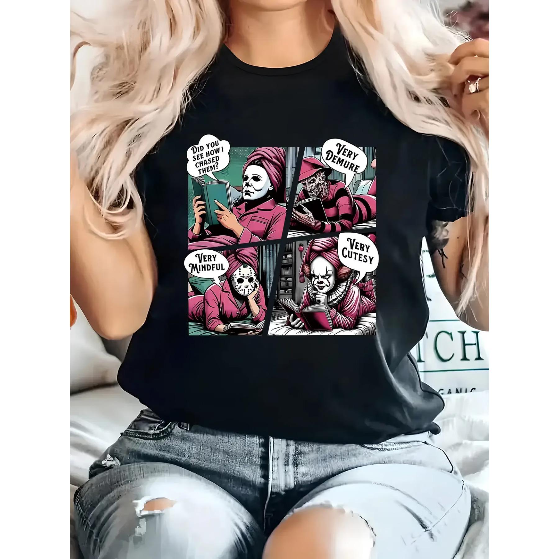 Women s Casual Short Sleeved T-shirt - Pattern Printed Round Neck Top for Spring, Summer, and All Year Round Wear XXL чорний
Women s Casual Short Sleeved T-shirt - Pattern Printed Round Neck Top for Spring, Summer, and All Year Round Wear XXL чорний