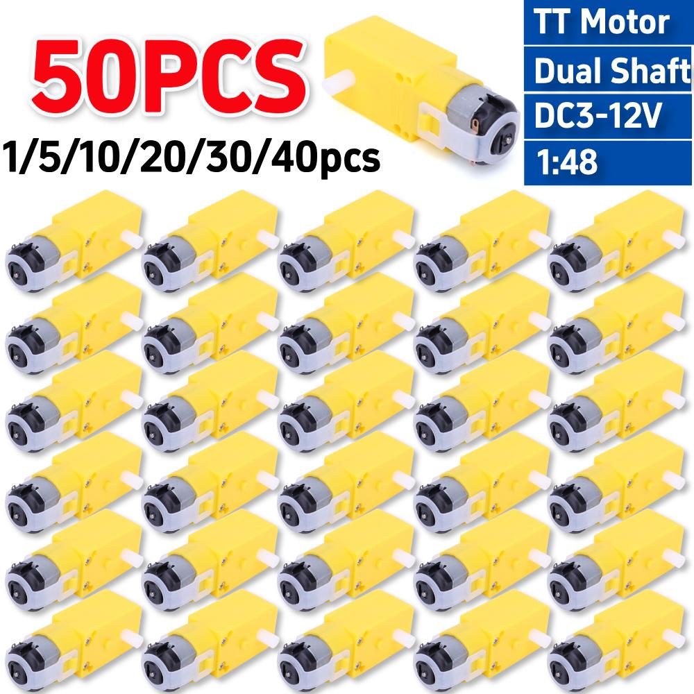 1-50PCS TT Motor DIY Smart Car Robot Electric Gear Motor DC3V-6V Gear Motor 130motor Dual Shaft for Arduino Added EMC 1Pcs
1-50PCS TT Motor DIY Smart Car Robot Electric Gear Motor DC3V-6V Gear Motor 130motor Dual Shaft for Arduino Added EMC 1Pcs