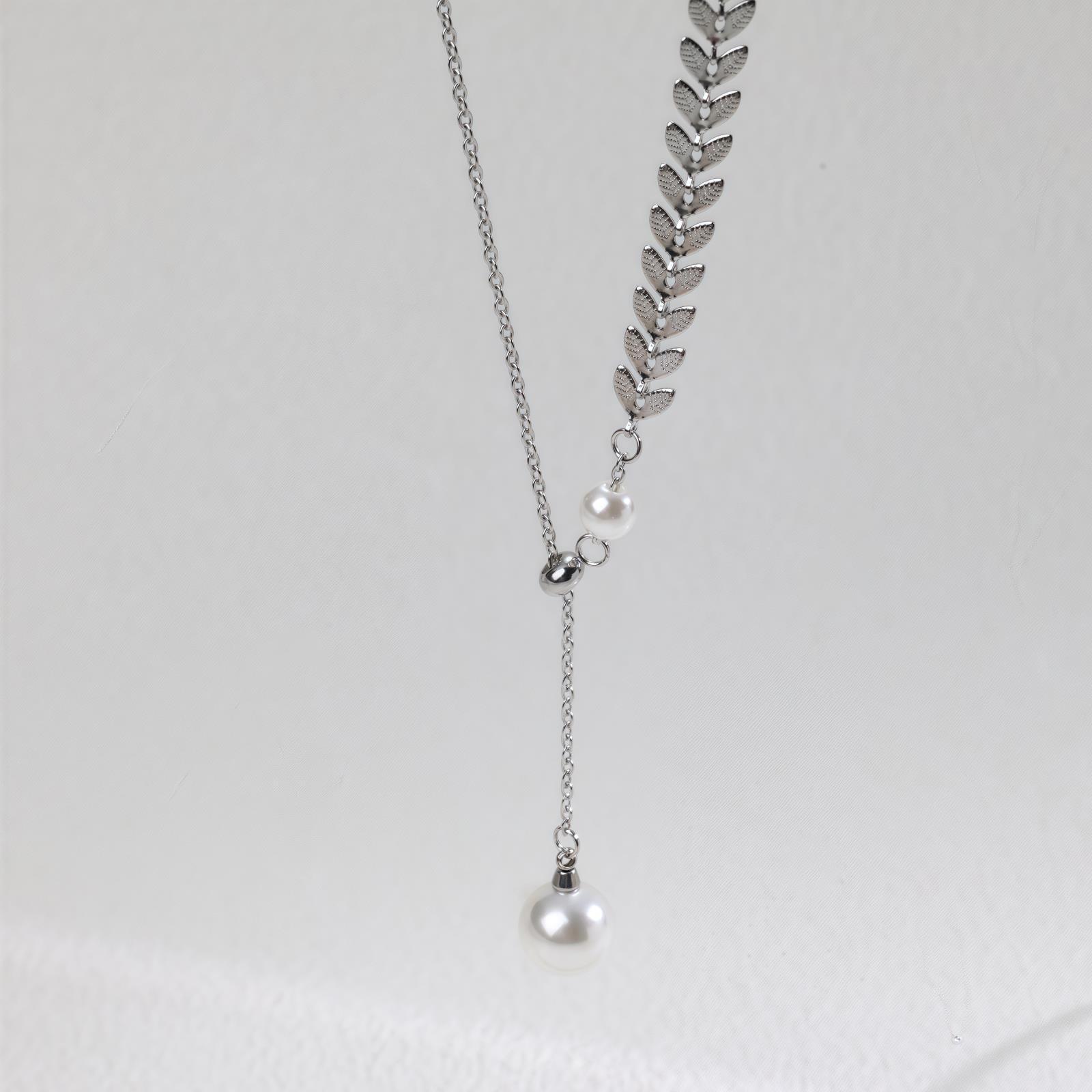 Retro Wheat Ear Pearl Necklace Women S Light Luxury Niche Design Titanium Steel Collarbone Chain Blogger With The Same Color Retention
Retro Wheat Ear Pearl Necklace Women S Light Luxury Niche Design Titanium Steel Collarbone Chain Blogger With The Same Color Retention