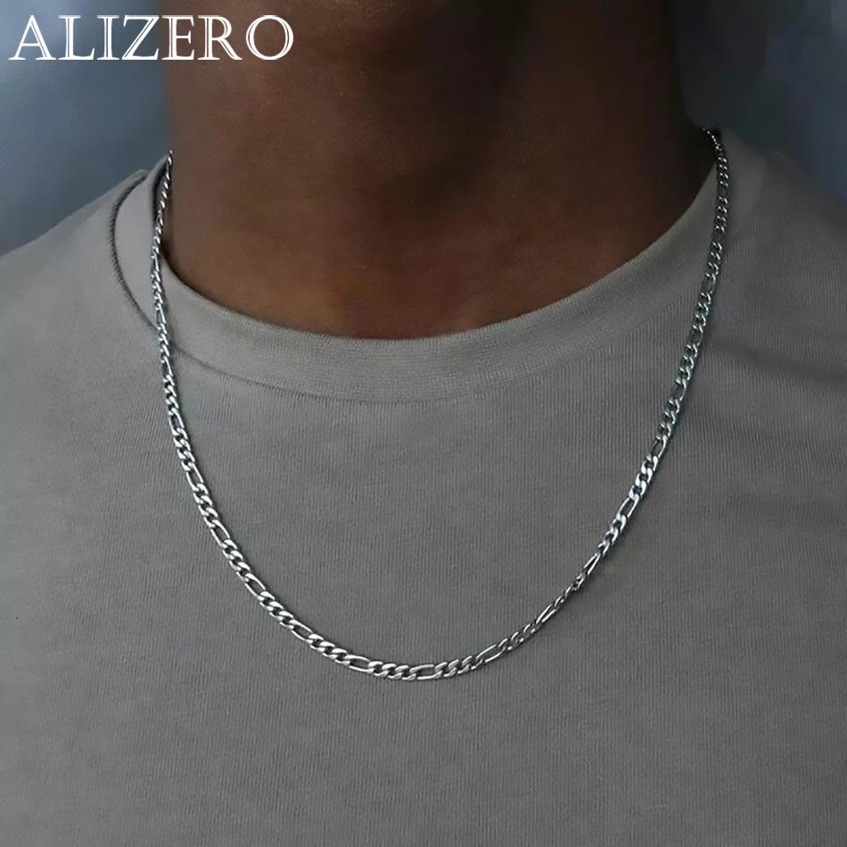 ALIZERO 40-75 см Серебро 925 пробы 4 мм Цепь Фигаро Ожерелье для Женщин Мужчин Длинное Ожерелье Хип-Хоп Ювелирные Изделия Подарок 40cm
ALIZERO 40-75 см Серебро 925 пробы 4 мм Цепь Фигаро Ожерелье для Женщин Мужчин Длинное Ожерелье Хип-Хоп Ювелирные Изделия Подарок 40cm
