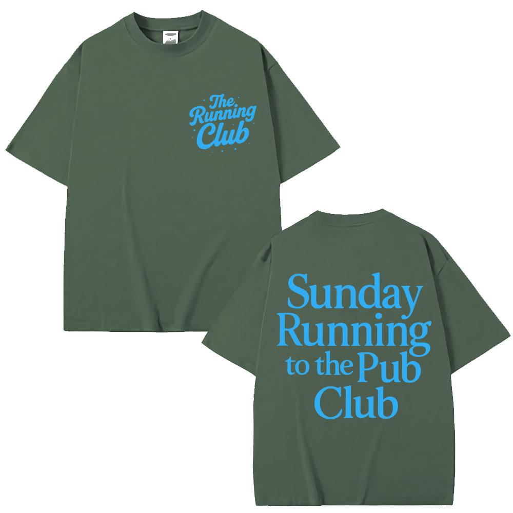 Sunday Running To The Pub Club T Shirts Unisex Women Sport High Quality Cotton Tshirt Oversized Cotton Casual T Shirt Streetwear 4XL
Sunday Running To The Pub Club T Shirts Unisex Women Sport High Quality Cotton Tshirt Oversized Cotton Casual T Shirt Streetwear 4XL