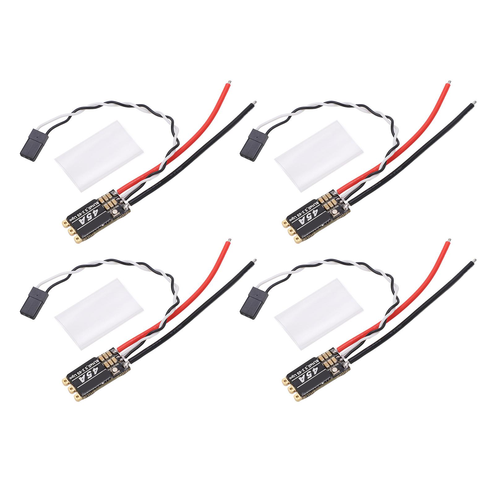 4Pcs Brushless ESC 45A 2 6S Power Supply RGB LED Electrical Speed Controller for RC FPV Quadcopter
4Pcs Brushless ESC 45A 2 6S Power Supply RGB LED Electrical Speed Controller for RC FPV Quadcopter