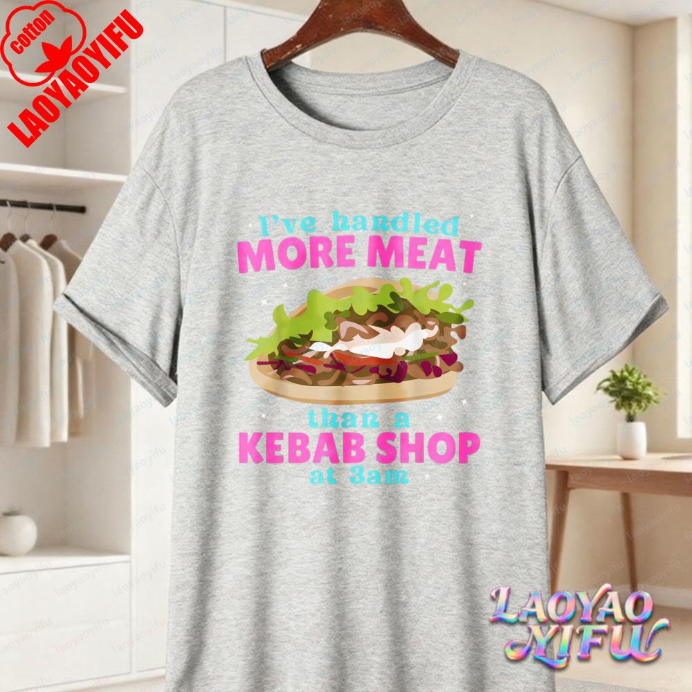 Funny Kebab Meat Cotton Tee Humor 3am Kebab Shop Graphic TShirt Hot Sale Foodie Tops Vintage Fashion Streetwear Unisexs Clothing 3XL
Funny Kebab Meat Cotton Tee Humor 3am Kebab Shop Graphic TShirt Hot Sale Foodie Tops Vintage Fashion Streetwear Unisexs Clothing 3XL