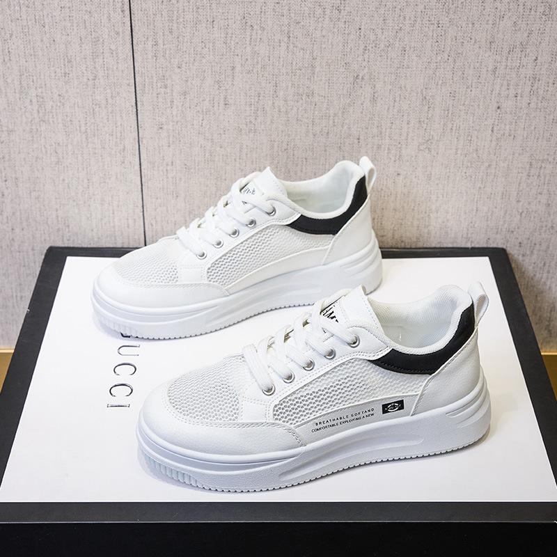 Женская спортивная обувь для беременных женские сандалии летняя сетчатая обувь женская дышащая сетчатая полая белая обувь на платформе женская 41 белый