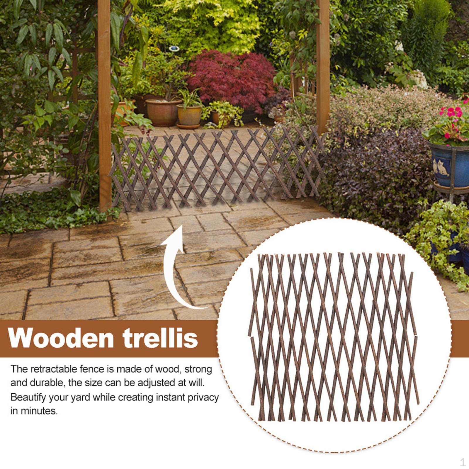 Retractable Garden Fence Trellis Plant Climbing Support Lattice Panel Screen for Outdoor Indoor
Retractable Garden Fence Trellis Plant Climbing Support Lattice Panel Screen for Outdoor Indoor