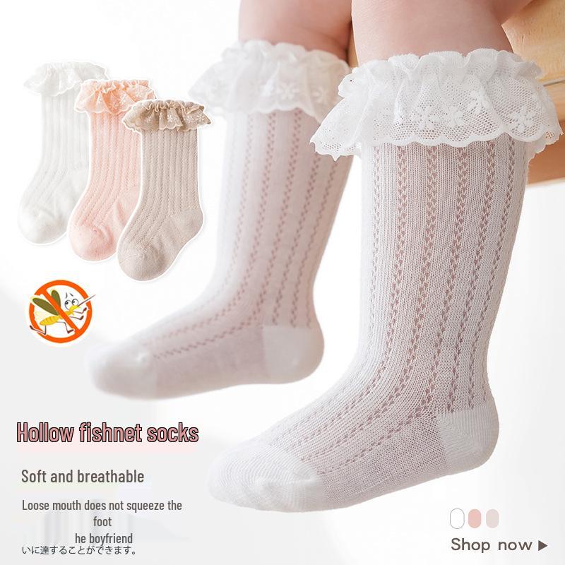 Girls Knee-High Lace Mesh Socks - Breathable, Mosquito-Proof Summer Style 1-3 Years коричневый
Girls Knee-High Lace Mesh Socks - Breathable, Mosquito-Proof Summer Style 1-3 Years коричневый