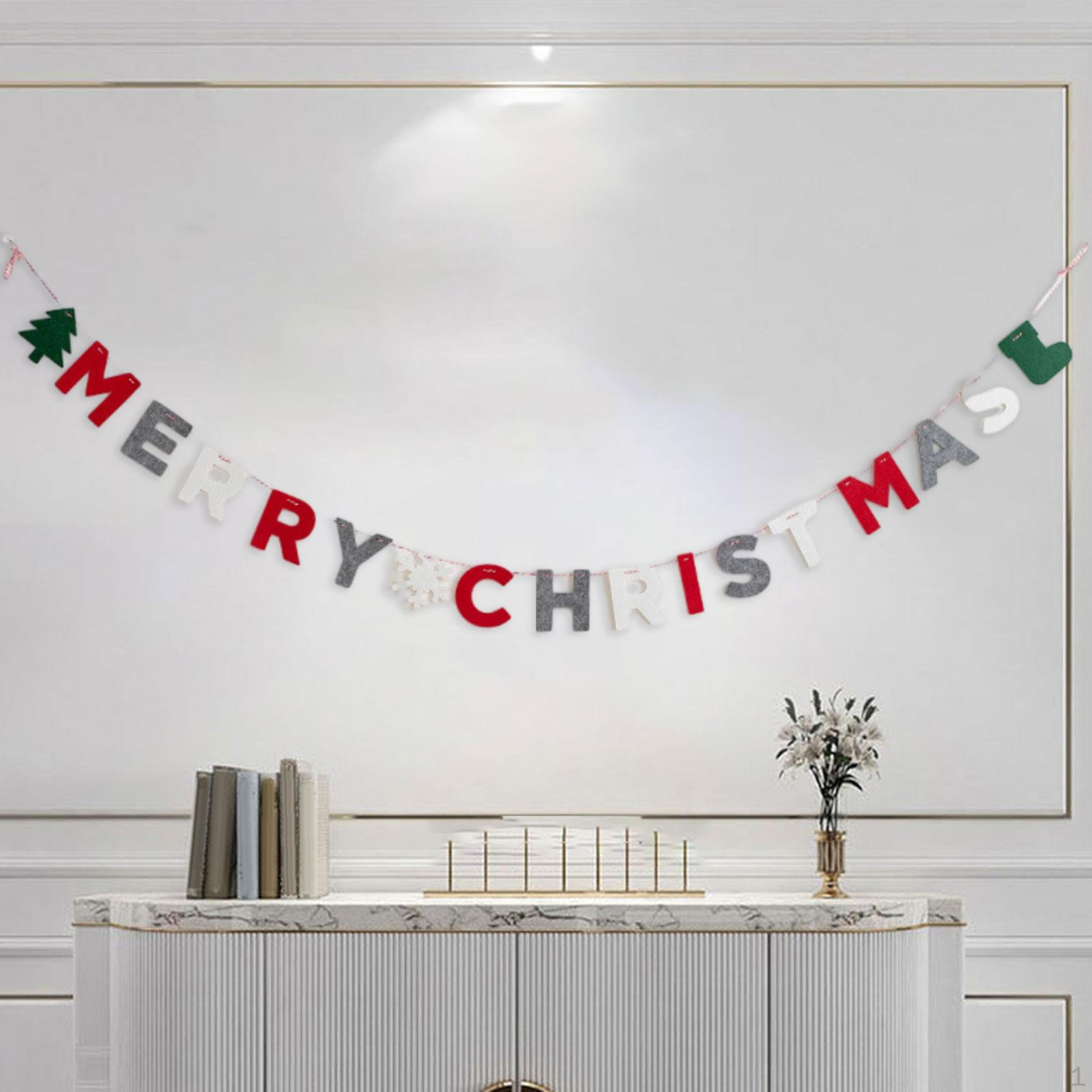 Christmas Banner Bunting Backdrop Hanging Flags Pull The Flag for Fireplace Xmas Holiday Front Letters
Christmas Banner Bunting Backdrop Hanging Flags Pull The Flag for Fireplace Xmas Holiday Front Letters