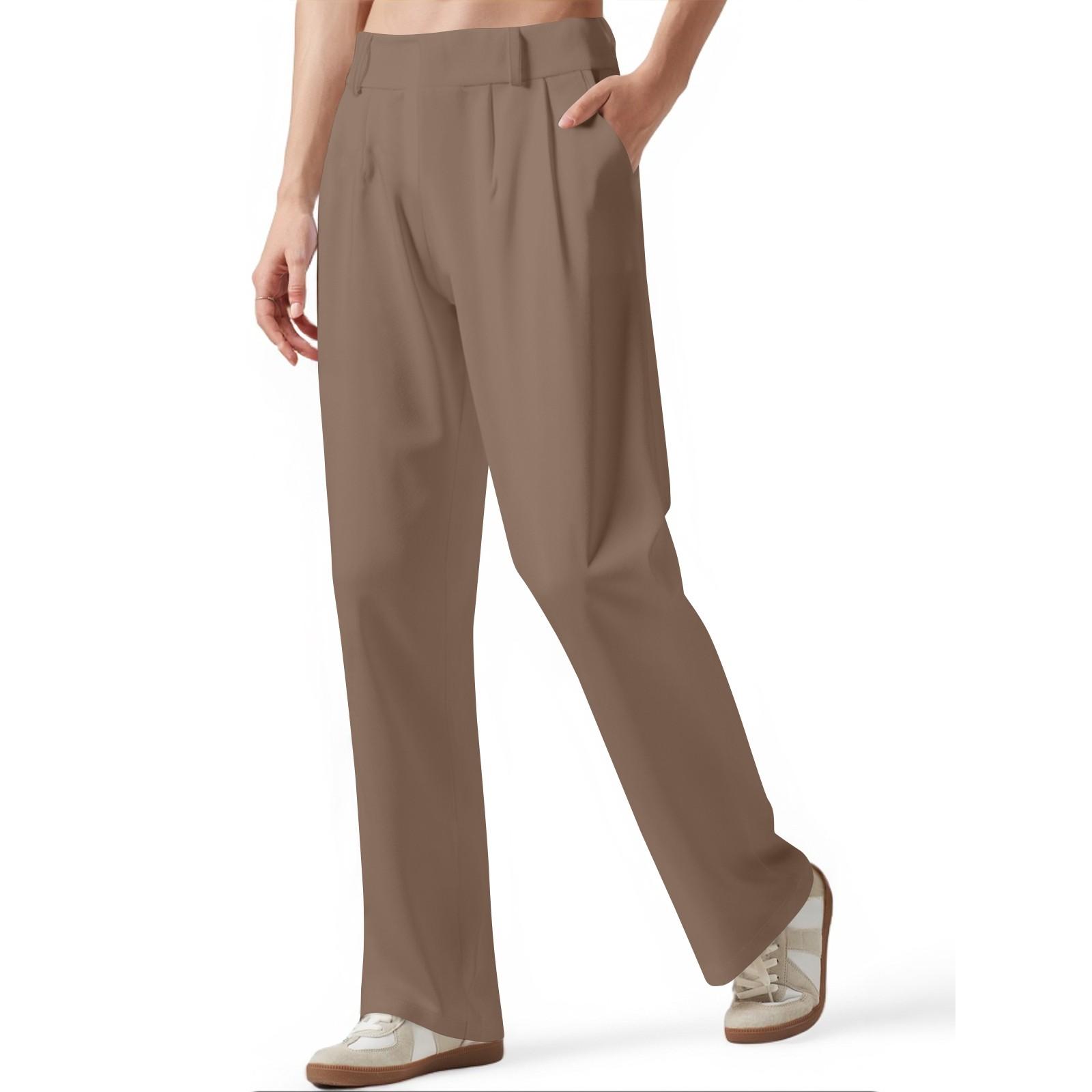 Жіночі повсякденні штани палаццо з широкими штанинами та високою посадкою, ділові робочі штани, довгі прямі штани для костюма, широкі штани з кишенями L кавовий
Жіночі повсякденні штани палаццо з широкими штанинами та високою посадкою, ділові робочі штани, довгі прямі штани для костюма, широкі штани з кишенями L кавовий