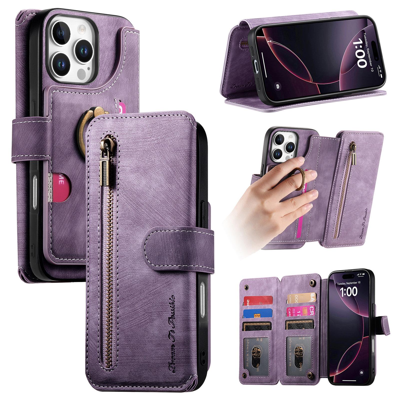 Luxury Zipper Cards Solt Wallet Leather Flip Case For iPhone 16 Pro Max 15 Plus 14 13 12 11 Ring Holder Purse Bag Cover Fundas For iPhone XR фіолетовий
Luxury Zipper Cards Solt Wallet Leather Flip Case For iPhone 16 Pro Max 15 Plus 14 13 12 11 Ring Holder Purse Bag Cover Fundas For iPhone XR фіолетовий