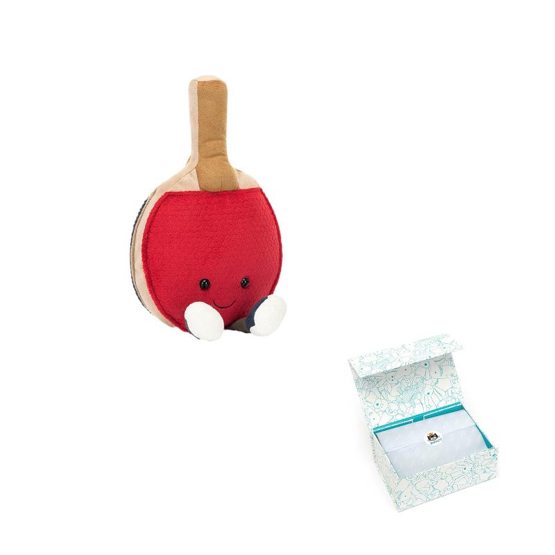 Серія JELLYCAT Веселі Предмети Спорт Ракетка для Настільного Тенісу Заспокійлива Лялька Плюшева Лялька 28 см Висота Blue Box
Серія JELLYCAT Веселі Предмети Спорт Ракетка для Настільного Тенісу Заспокійлива Лялька Плюшева Лялька 28 см Висота Blue Box