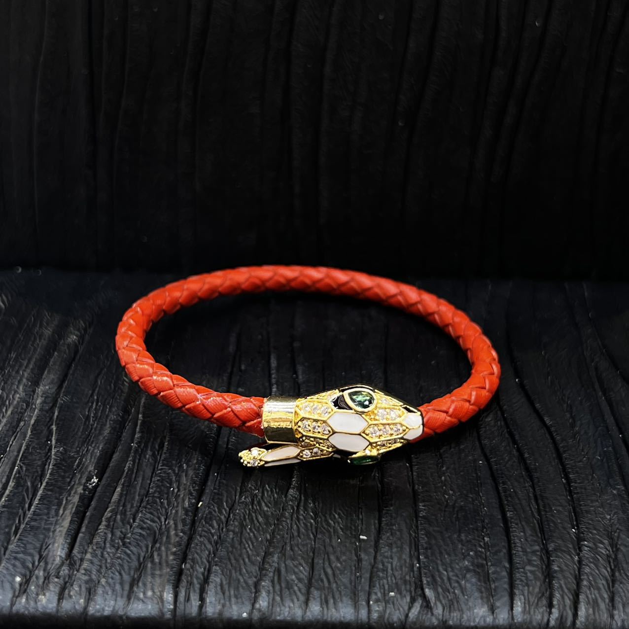 European and American New Bracelets, Spirit Snake Micro-inlaid Zircon Bracelet, Snake Year, Natal Year, Snake Head Bracelet, Gift for Girlfriend 18CM помаранчевий
European and American New Bracelets, Spirit Snake Micro-inlaid Zircon Bracelet, Snake Year, Natal Year, Snake Head Bracelet, Gift for Girlfriend 18CM помаранчевий