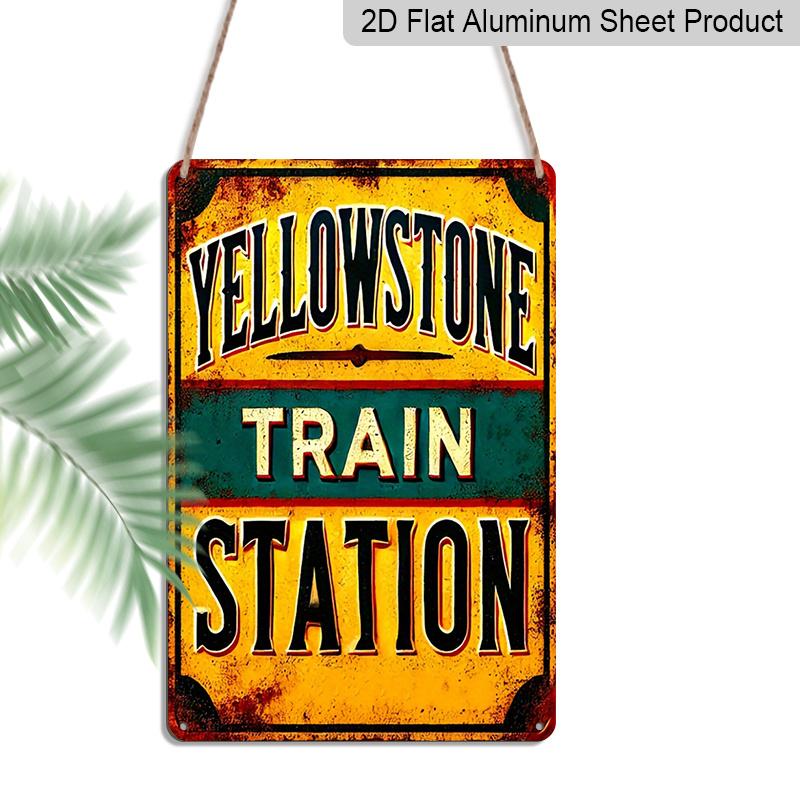 2D Flat Yellowstone Train Station Vintage Metal Sign - 8x12 Inch, Aluminium Wall Art for Home, Garage, Bar, Farmhouse Decor, Metal Wall Art Decor 20*30cm
2D Flat Yellowstone Train Station Vintage Metal Sign - 8x12 Inch, Aluminium Wall Art for Home, Garage, Bar, Farmhouse Decor, Metal Wall Art Decor 20*30cm
