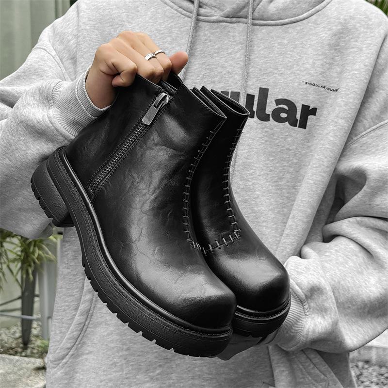 New men s high-top Martin boots thick-soled heightened and warm niche trend versatile British couple boots 66632-J 38 чорний
New men s high-top Martin boots thick-soled heightened and warm niche trend versatile British couple boots 66632-J 38 чорний