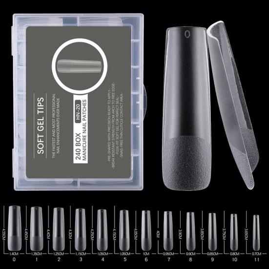 Yousheng 240Pcs Nail Art False Patch Set Безшовні універсальні подовжені матові текстури, що запобігають поломці, довгий термін служби наконечники для нігтів D
Yousheng 240Pcs Nail Art False Patch Set Безшовні універсальні подовжені матові текстури, що запобігають поломці, довгий термін служби наконечники для нігтів D