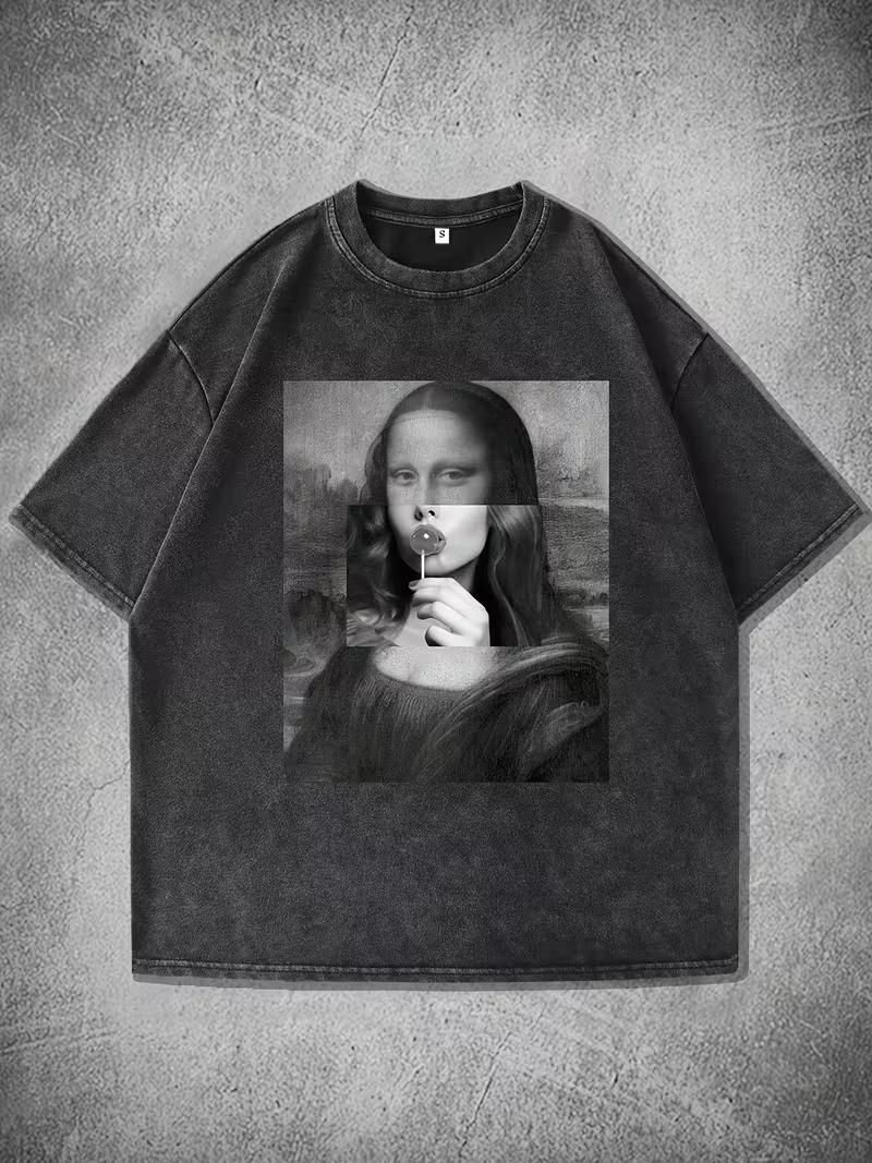 Vintage Washed Tshirt with Fun World Famous Paintings Design PrintShortSleeve TShirtFashion Unisex Women Unisex Casual Tops 2XL
Vintage Washed Tshirt with Fun World Famous Paintings Design PrintShortSleeve TShirtFashion Unisex Women Unisex Casual Tops 2XL