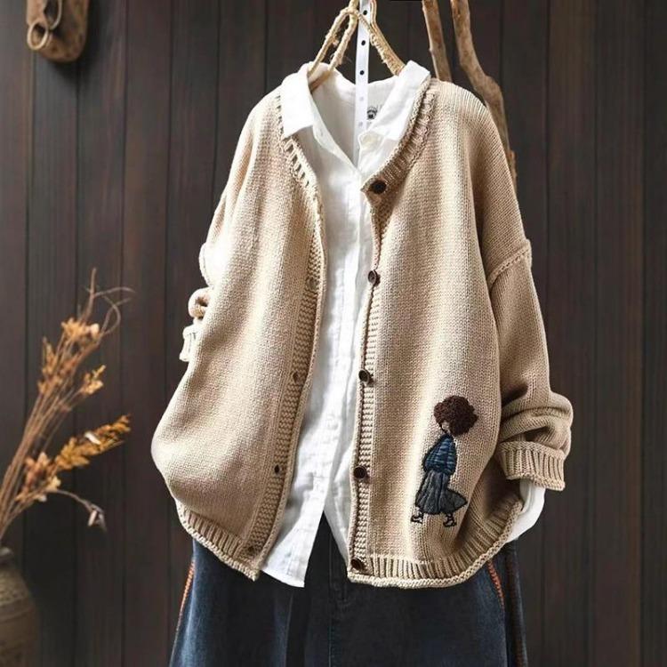 Winter Oversize Sweaters Coat for Women Thickened Vintage Knit Cardigan Long Sleeve Loose Sweater One Size бежевый
Winter Oversize Sweaters Coat for Women Thickened Vintage Knit Cardigan Long Sleeve Loose Sweater One Size бежевый