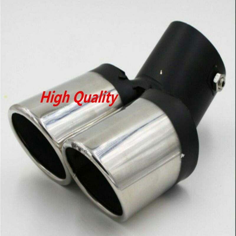 Universal 1 Pcs 63Mm Car Modification Grilled Black Stainless Steel 1To2 Dual Pipe Exhaust Pipe Tip Muffler Car Styling
Universal 1 Pcs 63Mm Car Modification Grilled Black Stainless Steel 1To2 Dual Pipe Exhaust Pipe Tip Muffler Car Styling