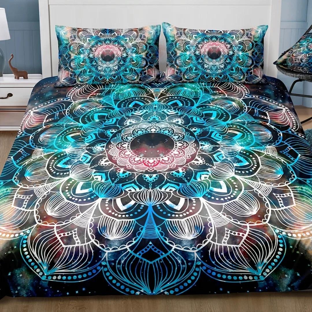 3Pcs Blue Bohemian Style 3D Printed Bedding Set Comfortable Duvet Cover King Queen Twin Size Birthday Gift Bedroom Decoration EU Twin(135x200cm)
3Pcs Blue Bohemian Style 3D Printed Bedding Set Comfortable Duvet Cover King Queen Twin Size Birthday Gift Bedroom Decoration EU Twin(135x200cm)