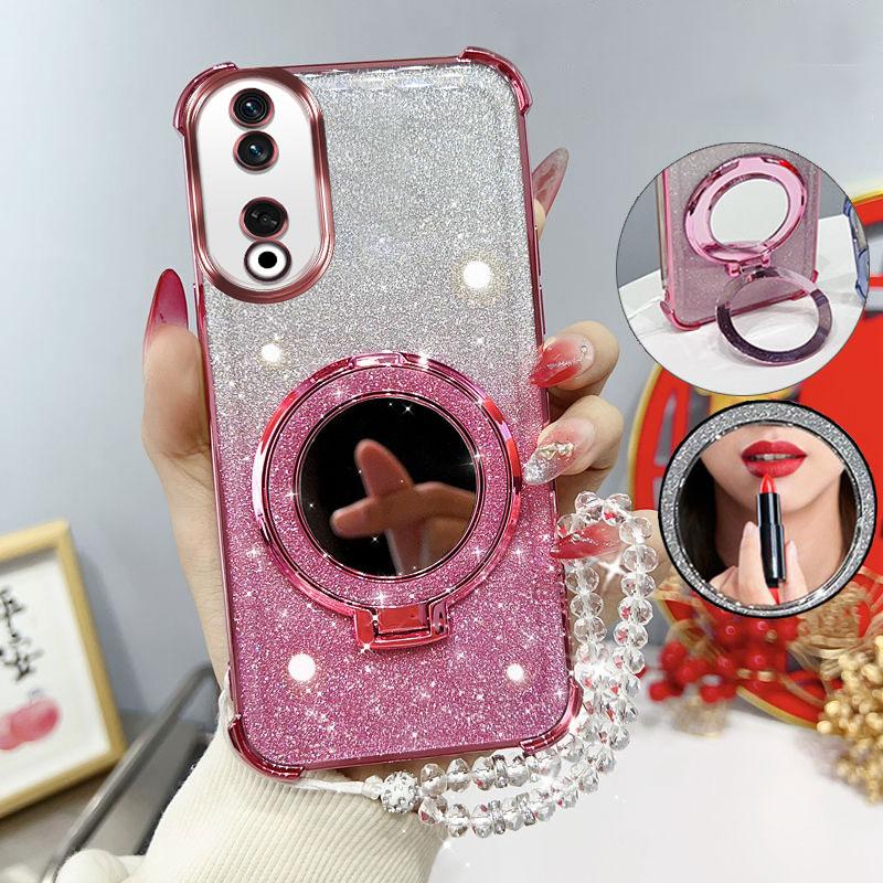 For Honor 400 Lite 400 PRO 200 90 70 Glitter Shockproof Phone Case Four-Corner Mirror Stand Bracelet Back Cover Honor 90
For Honor 400 Lite 400 PRO 200 90 70 Glitter Shockproof Phone Case Four-Corner Mirror Stand Bracelet Back Cover Honor 90