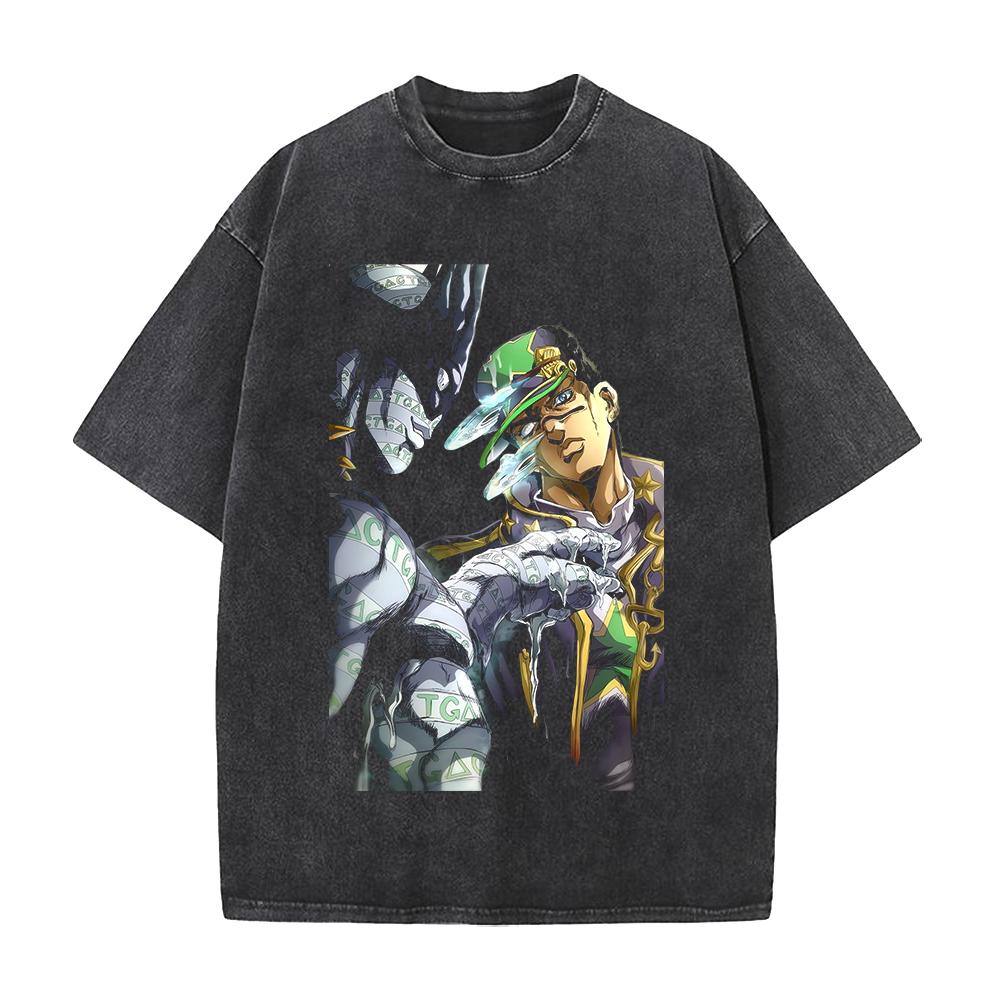 Манга JoJo s Bizarre Adventure Кудзё Джотаро Принт Футболка Мужская Женская Одежда Стирка Хлопковая Футболка Повседневная Футболка Харадзюку Футболка S чёрный
Манга JoJo s Bizarre Adventure Кудзё Джотаро Принт Футболка Мужская Женская Одежда Стирка Хлопковая Футболка Повседневная Футболка Харадзюку Футболка S чёрный