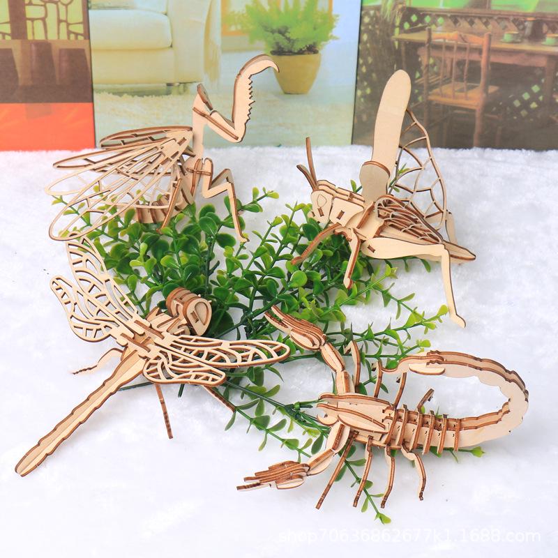 Children s DIY Wooden Toys Wooden Models Educational Three-dimensional Puzzle Hand Assembled Colouring Insect Model Building Blocks
Children s DIY Wooden Toys Wooden Models Educational Three-dimensional Puzzle Hand Assembled Colouring Insect Model Building Blocks