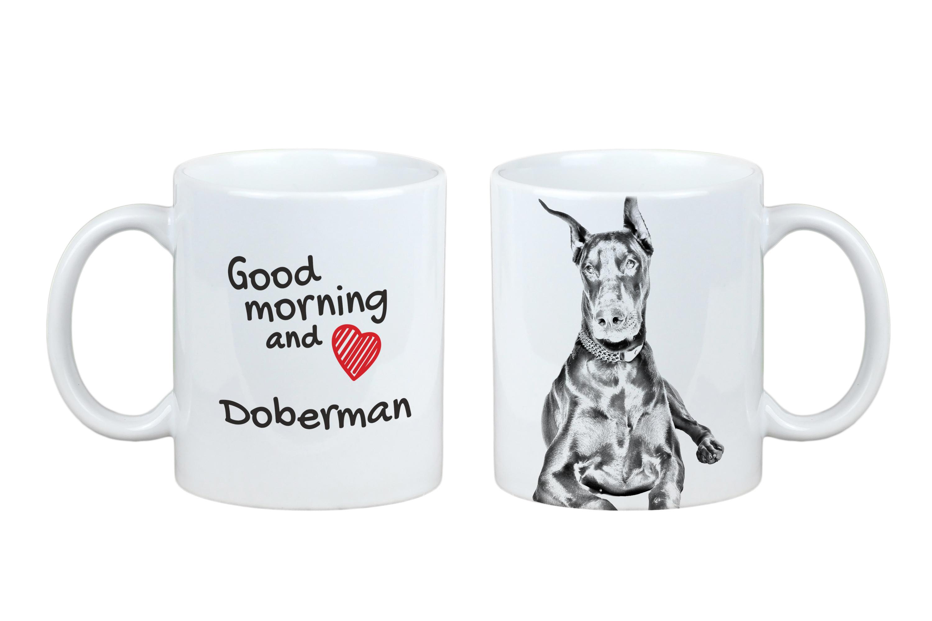 Dobermann, Doberman Pinscher, Dobie I - cup with a dog, personalized cup with a print, a classic gift for everyone from the Art-Dog brand білий
Dobermann, Doberman Pinscher, Dobie I - cup with a dog, personalized cup with a print, a classic gift for everyone from the Art-Dog brand білий