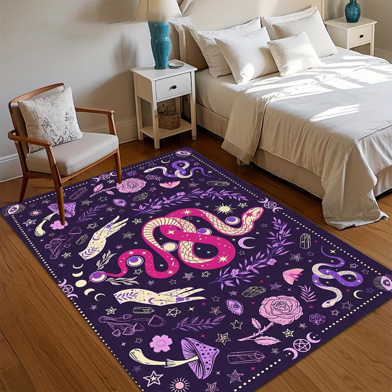 1pc Purple Magic Snake Area Rug Non Slip Washable Mat for Bedroom Mystical Home Decor Aesthetic Witchy Bedroom Home Decor 40cm x 60cm
1pc Purple Magic Snake Area Rug Non Slip Washable Mat for Bedroom Mystical Home Decor Aesthetic Witchy Bedroom Home Decor 40cm x 60cm