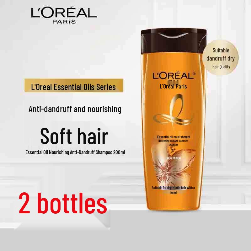 L Oréal Essential Oil Anti-Dandruff & Nourishing Shampoo (2x200ml)
L Oréal Essential Oil Anti-Dandruff & Nourishing Shampoo (2x200ml)