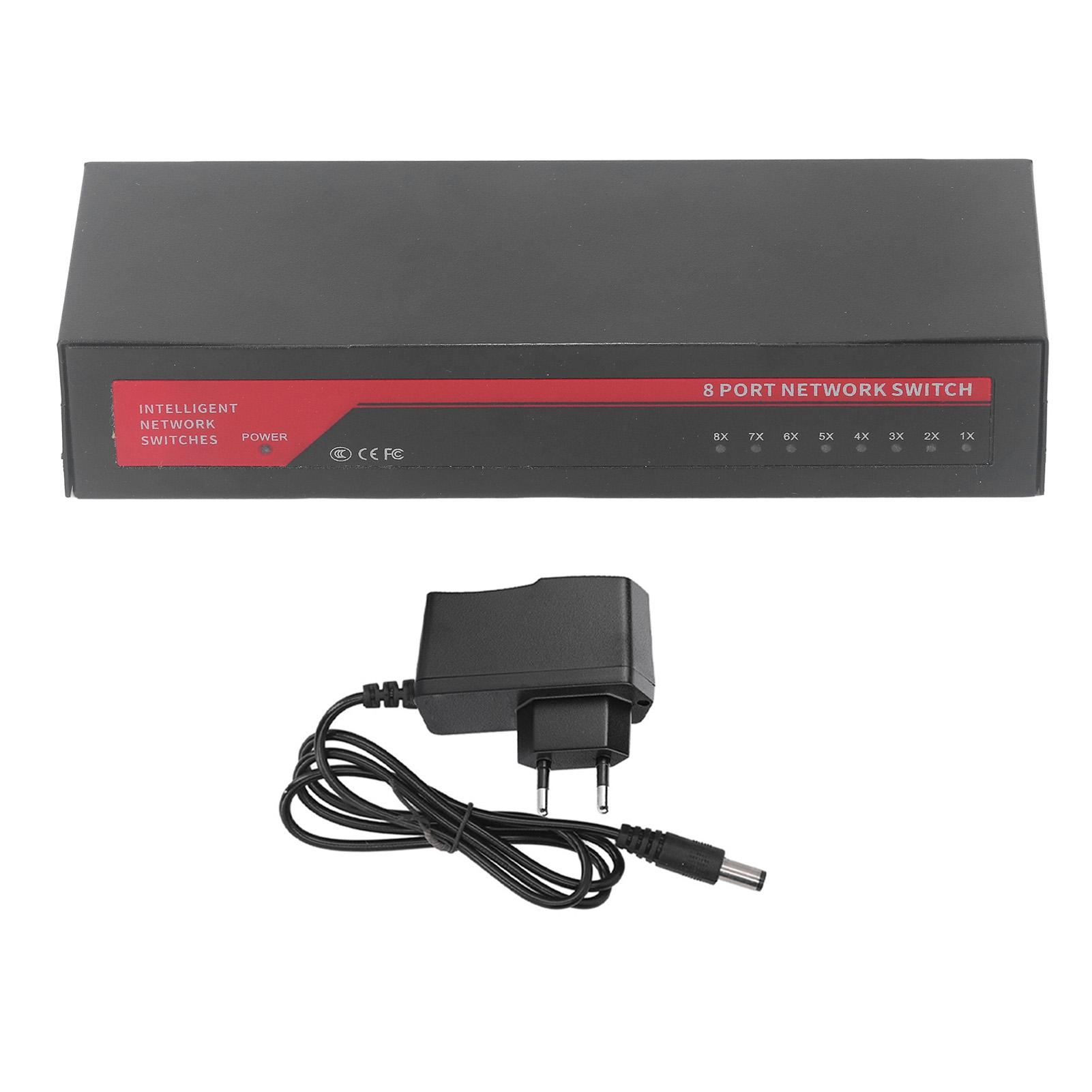 8-портовый гигабитный PoE-переключатель, прочный металлический безвентиляторный Plug and Play, настенный Ethernet-сплиттер для дома O EU Plug
8-портовый гигабитный PoE-переключатель, прочный металлический безвентиляторный Plug and Play, настенный Ethernet-сплиттер для дома O EU Plug
