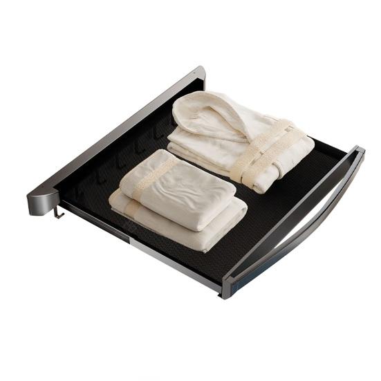 Retractable Towel Rack with 6 Hooks Laundry Room Balcony Bathroom Wall Mounted Clothes Drying Rack Foldable Towel Holder Shelf сірий
Retractable Towel Rack with 6 Hooks Laundry Room Balcony Bathroom Wall Mounted Clothes Drying Rack Foldable Towel Holder Shelf сірий