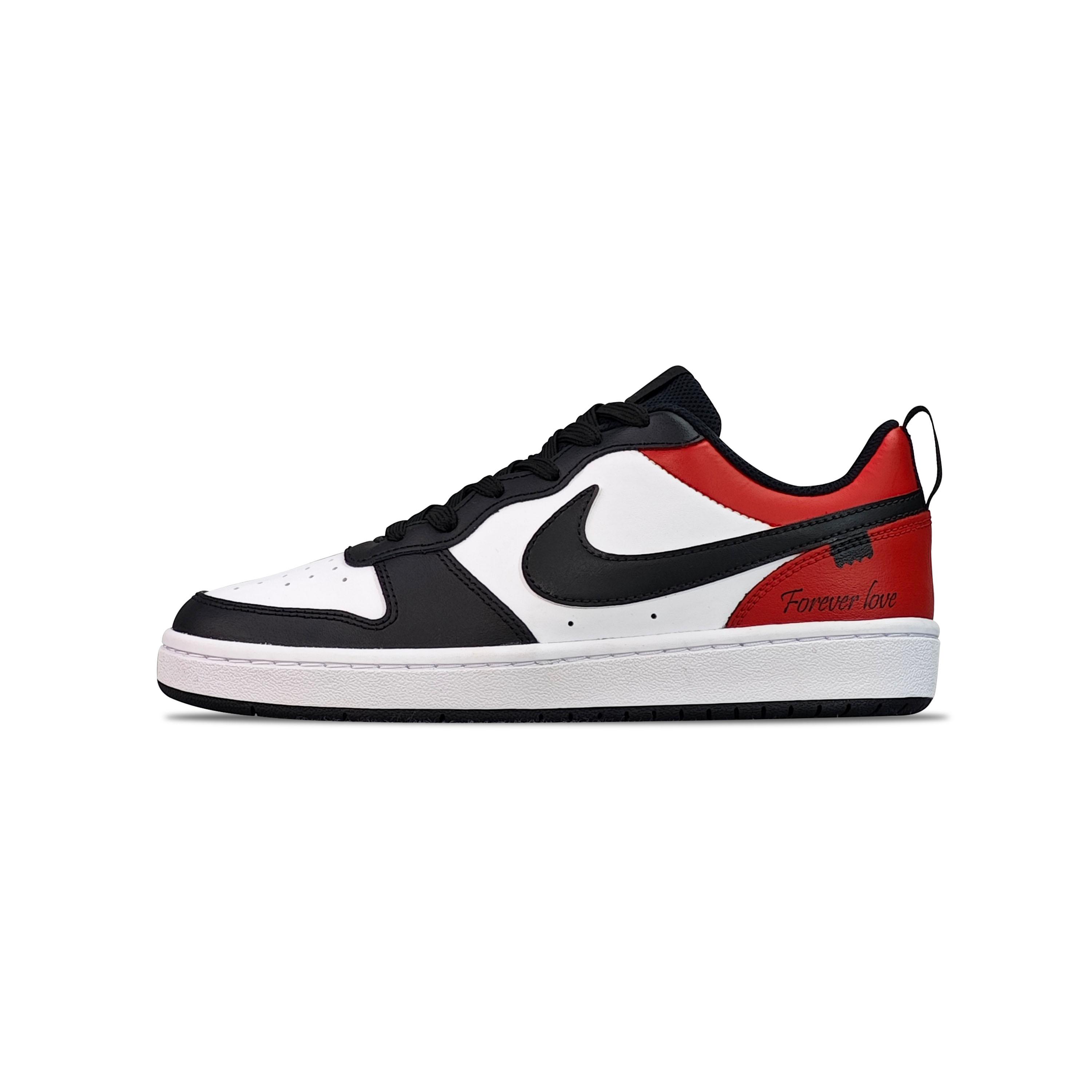 Nike Court Borough Non slip Lightweight Low top Skateboard Shoes GS Black White Red BQ5448-115(TeamEight-) 36.5
Nike Court Borough Non slip Lightweight Low top Skateboard Shoes GS Black White Red BQ5448-115(TeamEight-) 36.5